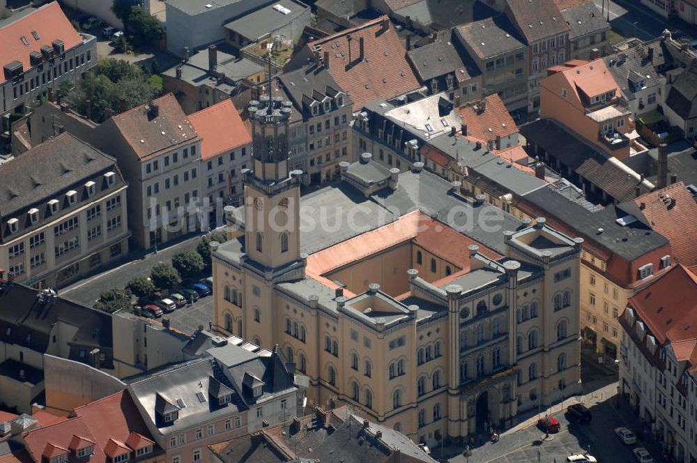 Luftaufnahme Zittau - Das Rathaus von Zittau