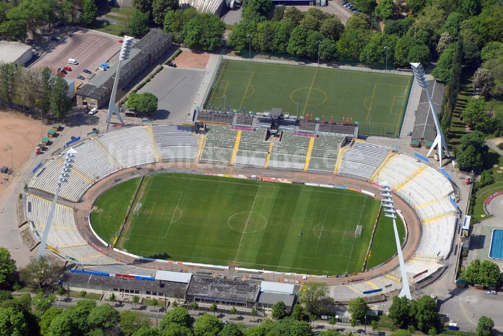 Dresden von oben - Das Rudolf-Harbig-Stadion in Dresden