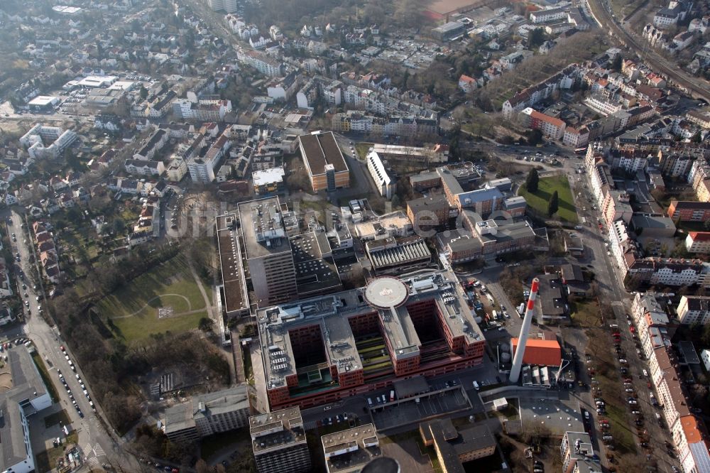 Luftaufnahme Offenbach am Main - Das Sana-Klinikum in Offenbach am Main im Bundesland Hessen