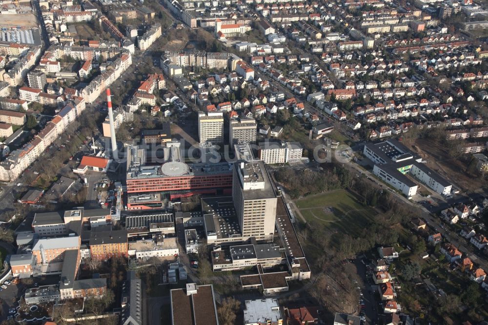 Luftaufnahme Offenbach am Main - Das Sana-Klinikum in Offenbach am Main im Bundesland Hessen