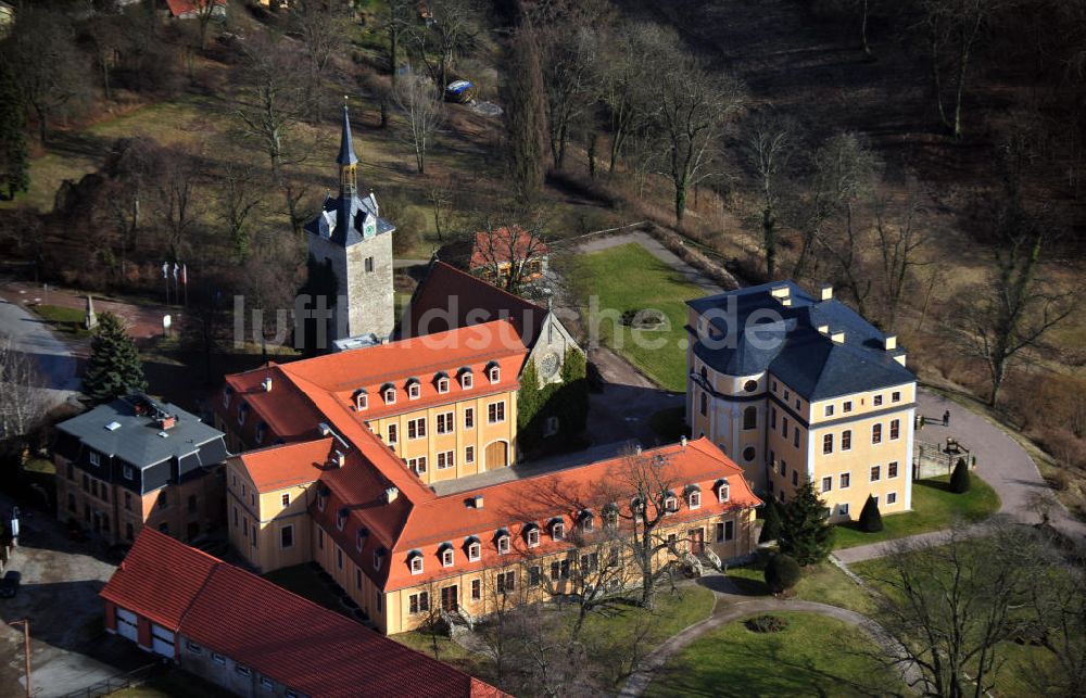 Luftaufnahme Ettersburg - Das Schloss Ettersburg auf dem Ettersberg in Thüringen