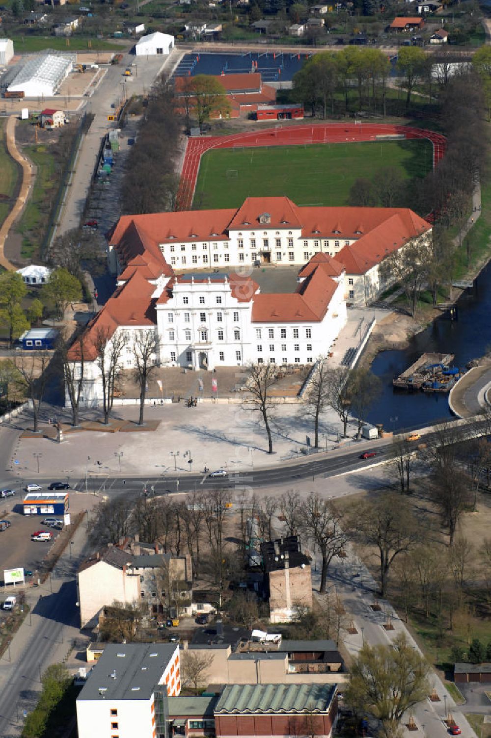 Luftaufnahme ORANIENBURG - Das Schloss Oranienburg