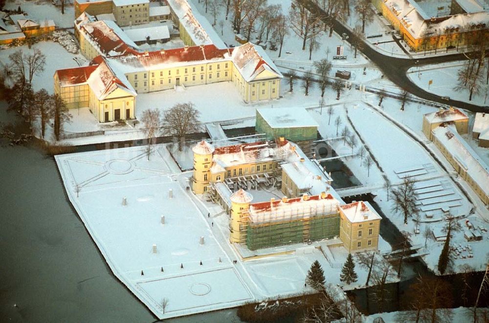 Rheinsberg / Brandenburg von oben - Das Schloss Rheinsberg 30.12.2005