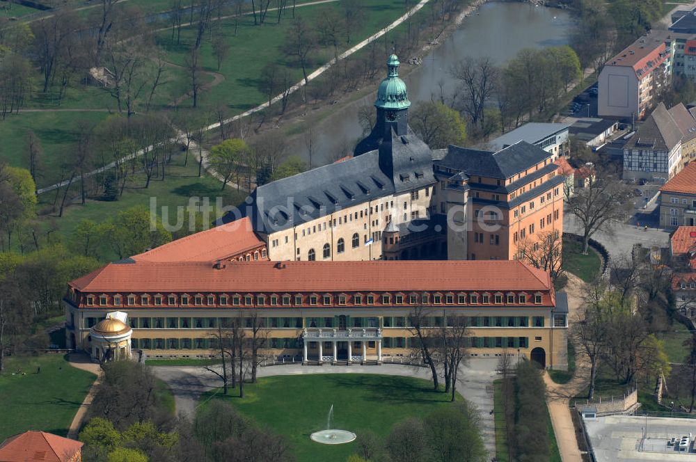 Sonderhausen aus der Vogelperspektive: Das Schloss Sondershausen mit dem Schlossmuseum