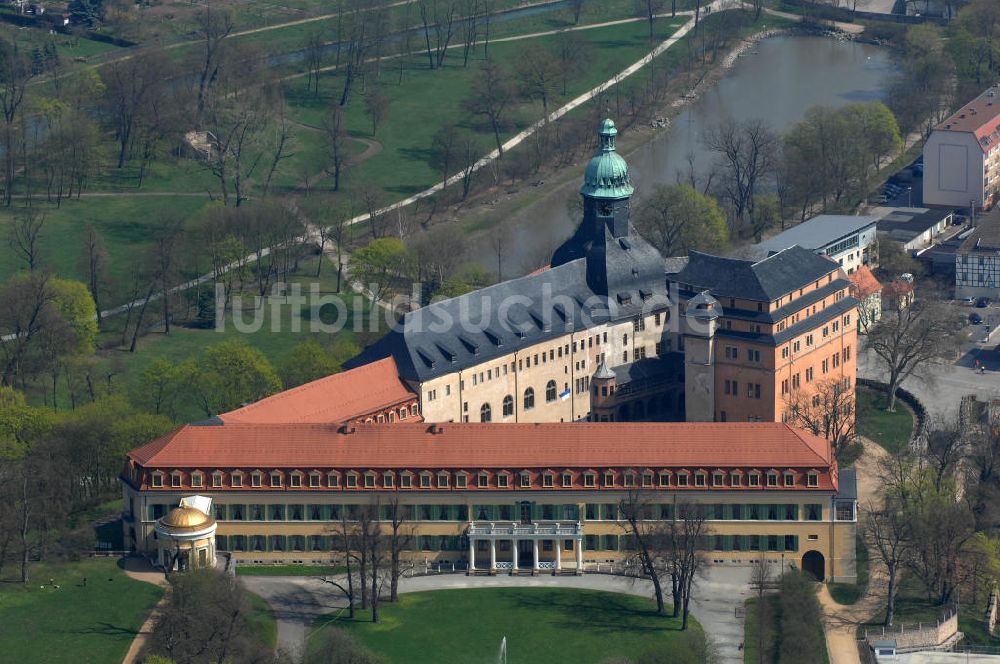 Luftbild Sonderhausen - Das Schloss Sondershausen mit dem Schlossmuseum