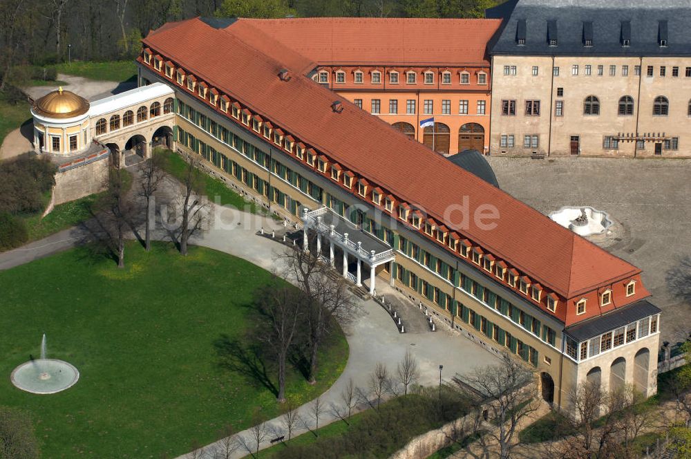 Luftaufnahme Sonderhausen - Das Schloss Sondershausen mit dem Schlossmuseum