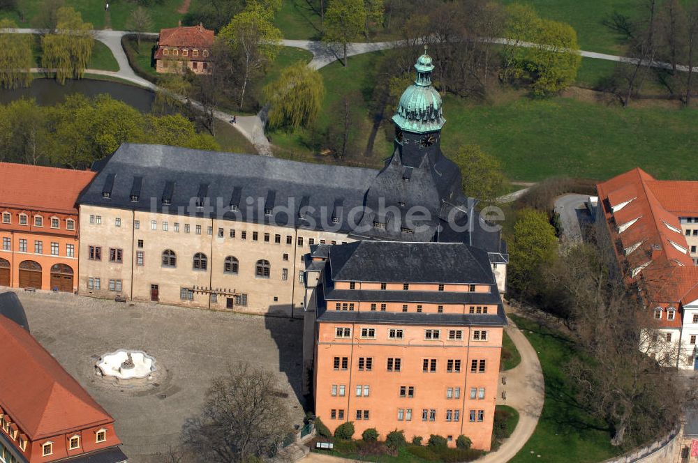 Sonderhausen aus der Vogelperspektive: Das Schloss Sondershausen mit dem Schlossmuseum