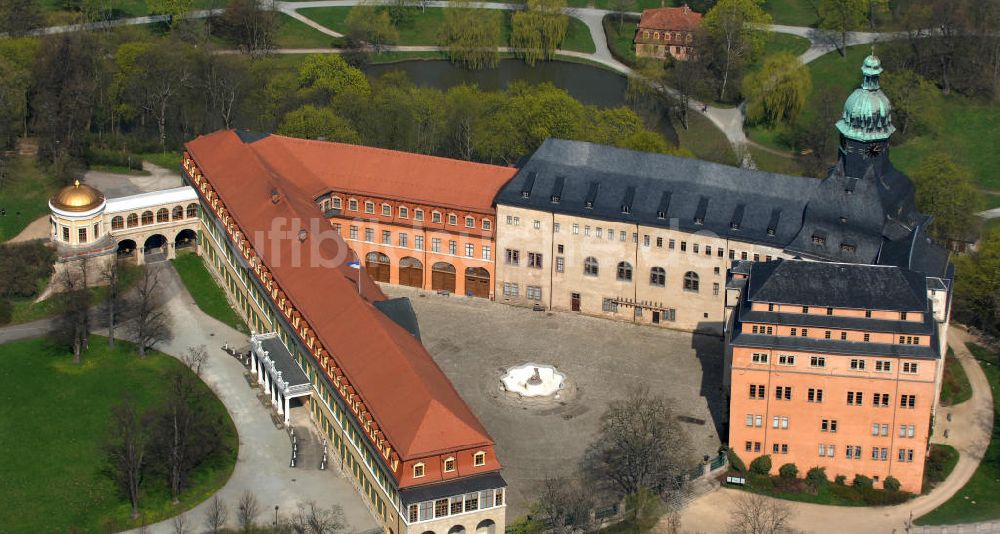 Luftbild Sonderhausen - Das Schloss Sondershausen mit dem Schlossmuseum