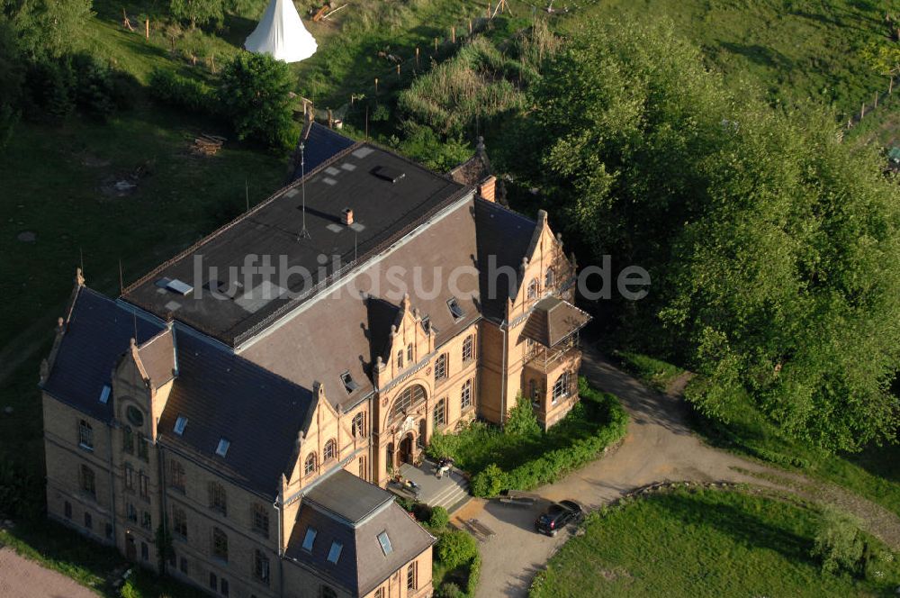 Tornow aus der Vogelperspektive: Das Schloss Tornow