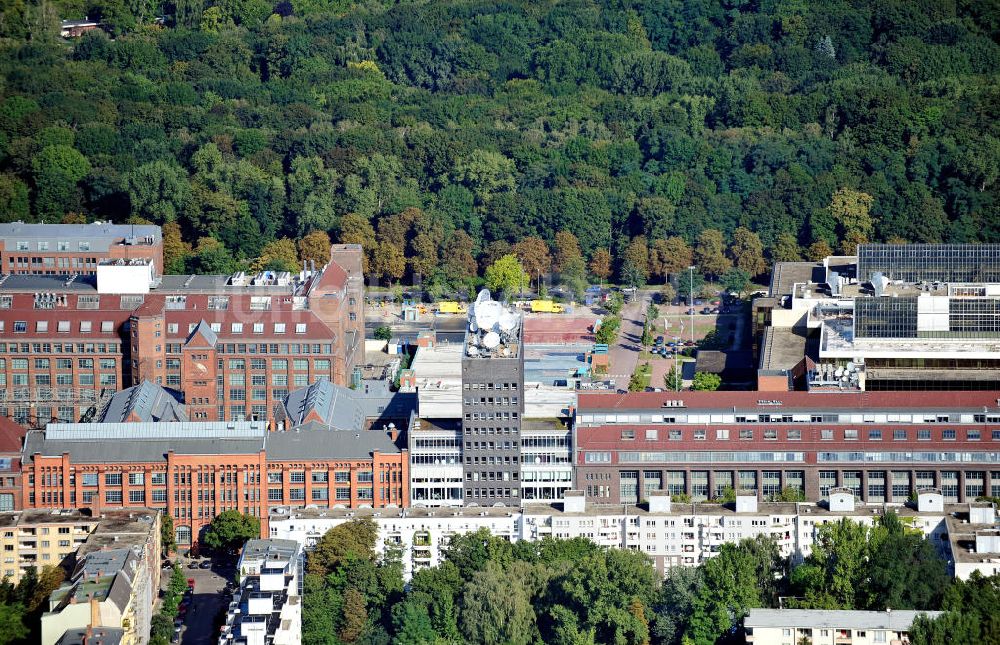 Berlin von oben - Das Sendezentrum Deutsche Welle TV im Technologie- und Innovationspark in Berlin-Wedding