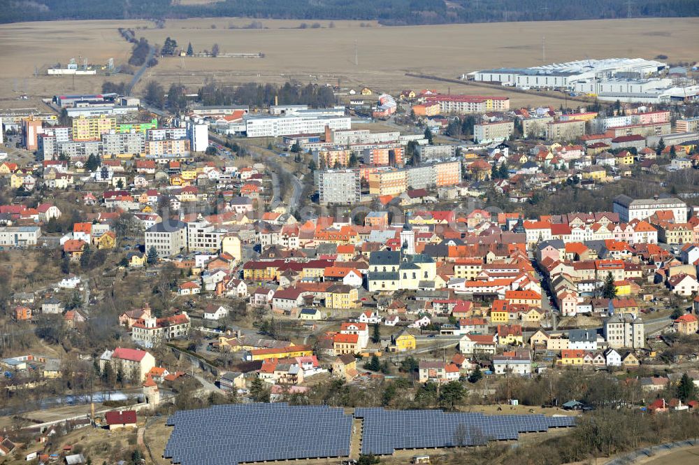 STRIBRO aus der Vogelperspektive: Das Solarfeld in Stribro bei Pilsen