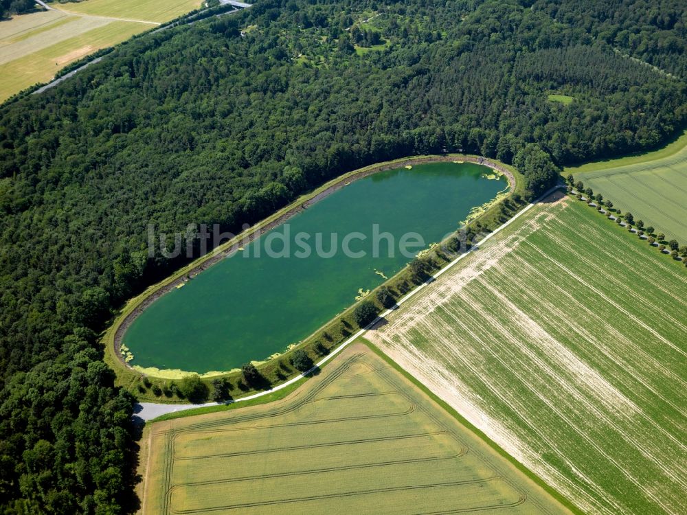 Luftaufnahme Tübingen - Das Speicherbecken im Stadtteil Pfrondorf in Tübingen im Bundesland Baden-Württemberg