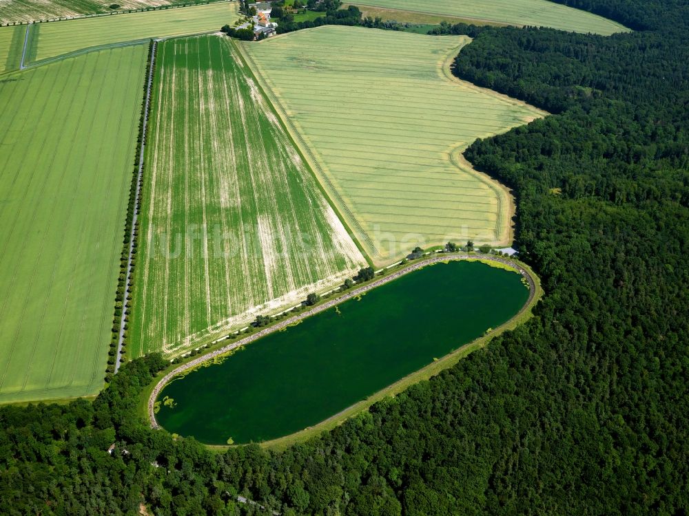 Tübingen aus der Vogelperspektive: Das Speicherbecken im Stadtteil Pfrondorf in Tübingen im Bundesland Baden-Württemberg