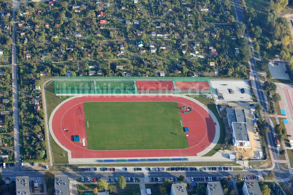 Luftbild POLKOWICE / POLKWITZ - Das KS Stadion in Polkowice, Polen