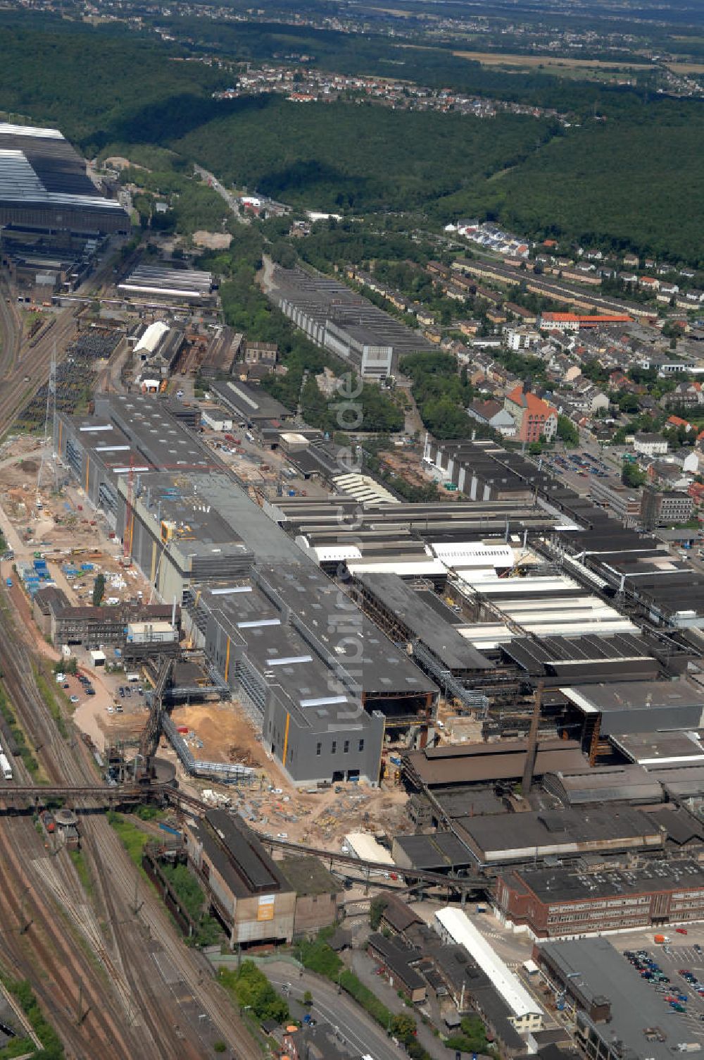 Luftaufnahme Völklingen - Das Stahlwerk der Saarstahl AG in Völklingen