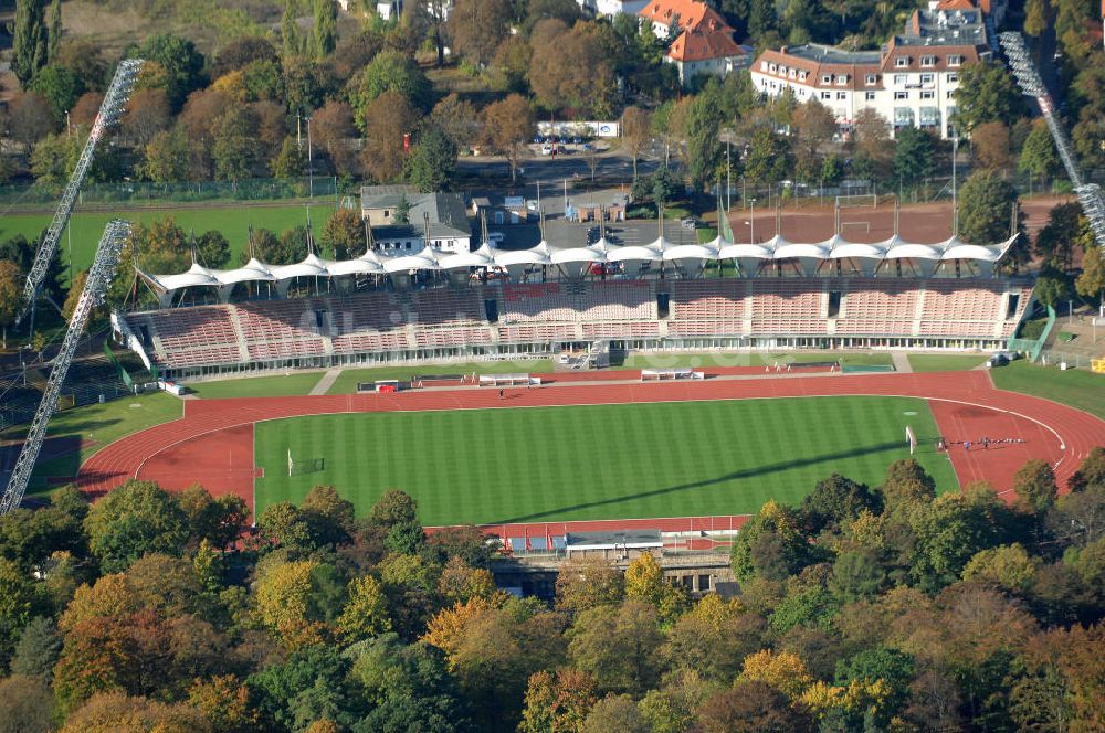 Luftaufnahme ERFURT - Das Steigerwaldstadion in Erfurt