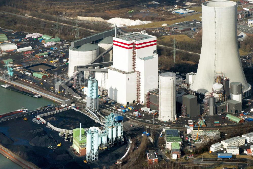 Luftaufnahme Lünen - Das Steinkohlekraftwerk in Lünen in Nordrhein-Westfalen