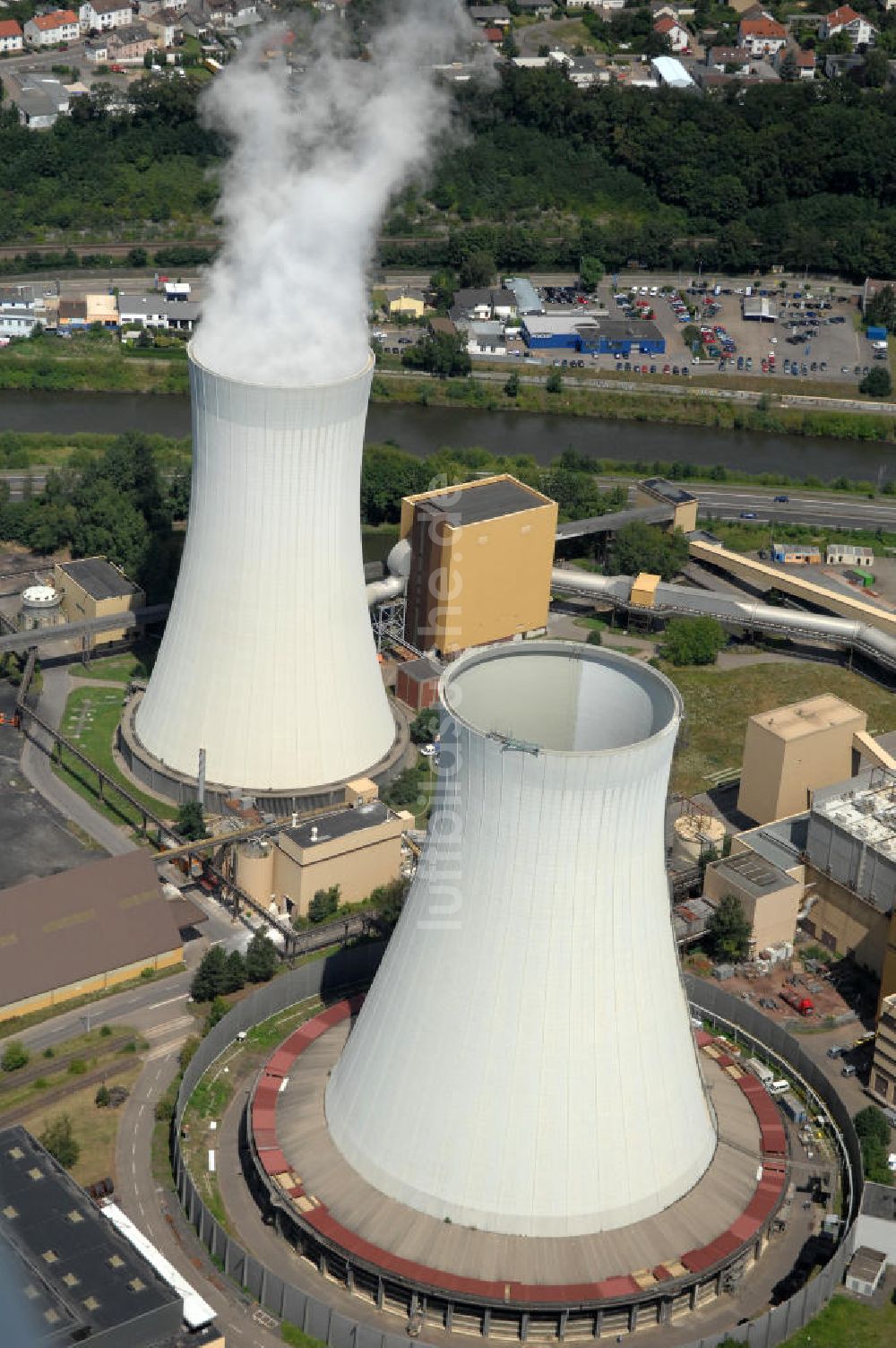 Völklingen aus der Vogelperspektive: Das Steinkohlekraftwerk Völklingen