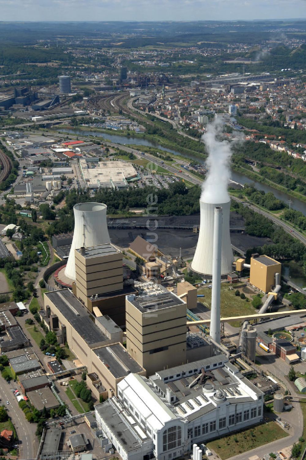 Luftaufnahme Völklingen - Das Steinkohlekraftwerk Völklingen