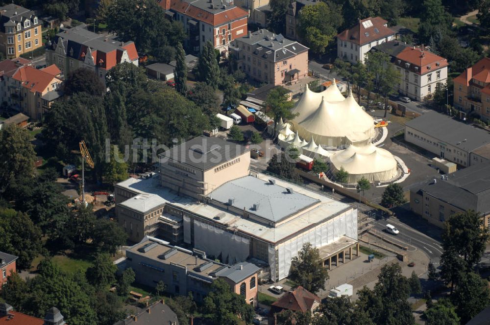 Zittau aus der Vogelperspektive: Das Theater Zittau