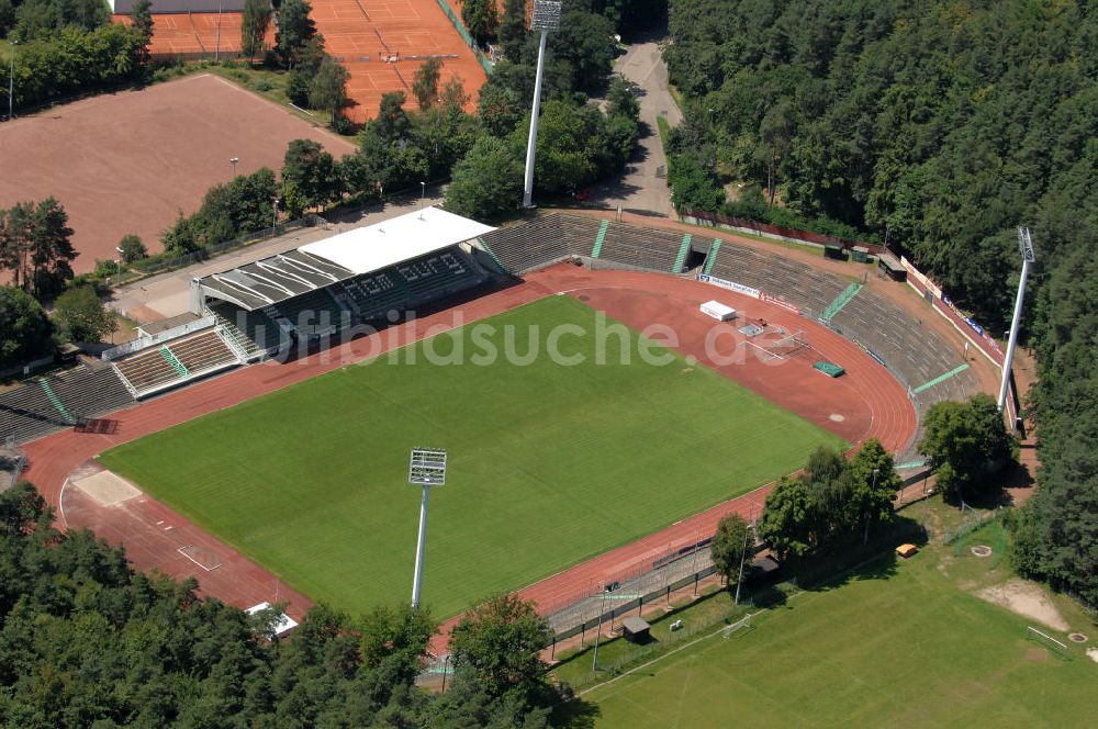 Homburg von oben - Das Waldstadion Homburg