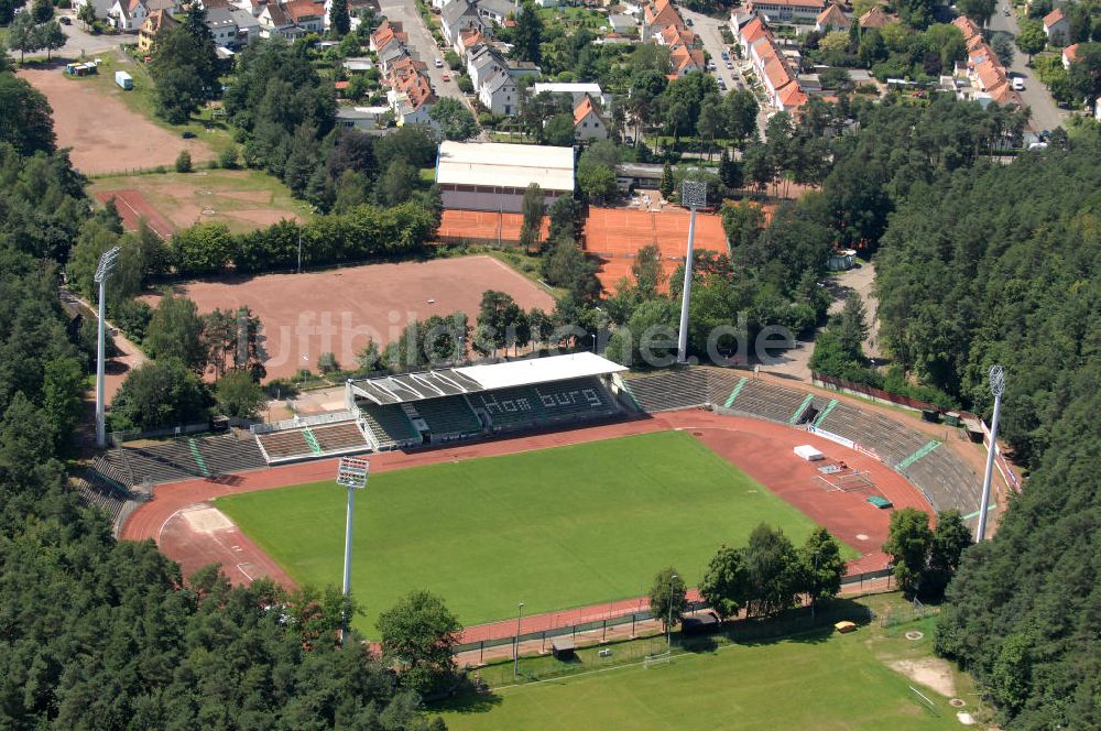 Luftaufnahme Homburg - Das Waldstadion Homburg