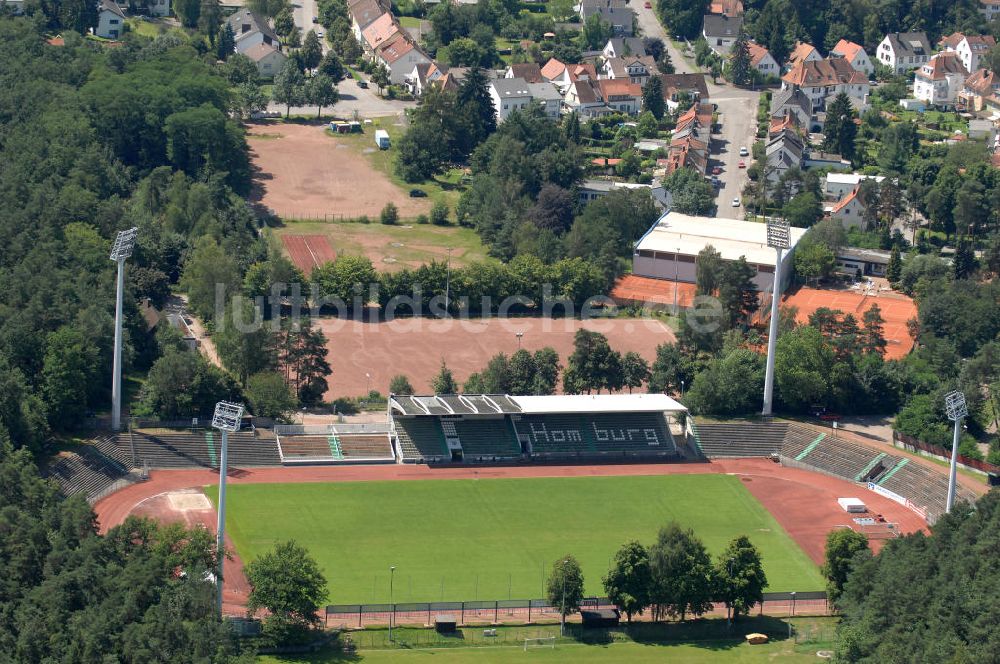 Luftaufnahme Homburg - Das Waldstadion Homburg