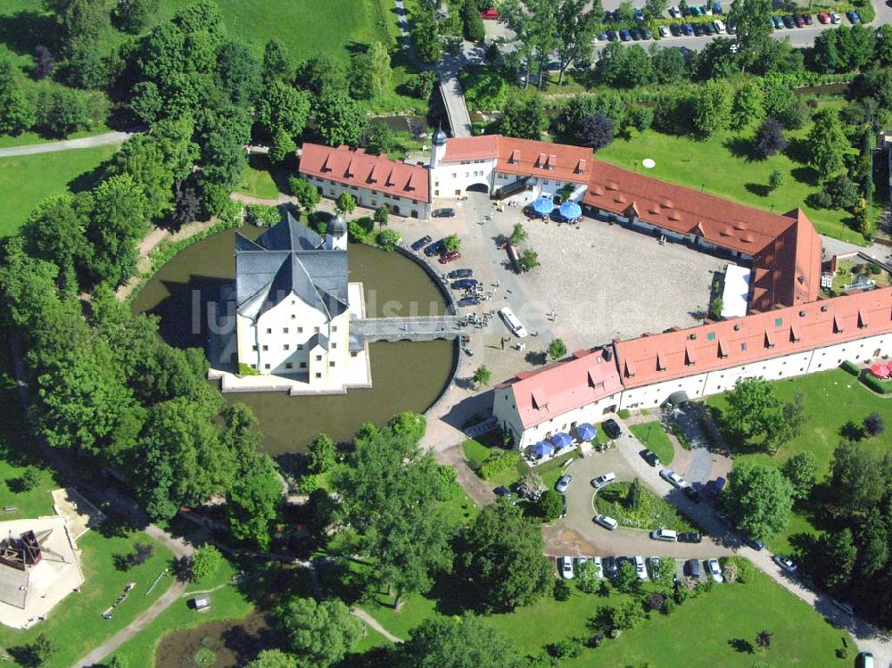 Chemnitz / Sachsen von oben - Das Wasserschloss Klaffenbach