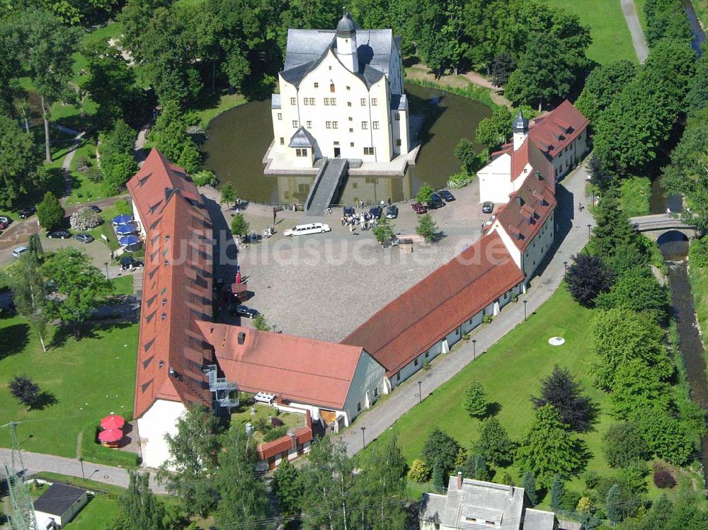 Chemnitz / Sachsen von oben - Das Wasserschloss Klaffenbach