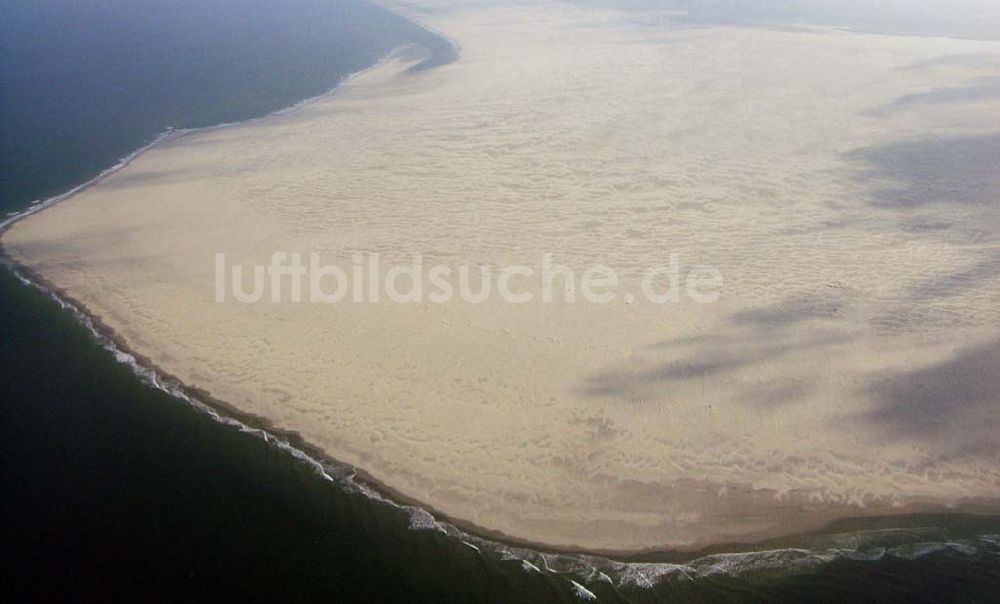 Luftaufnahme Borkum - Das Wattenmeer bei der Insel Borkum