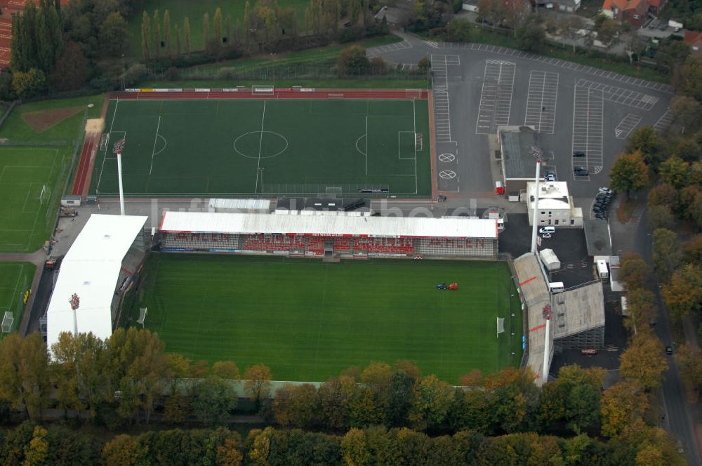 Luftaufnahme Ahlen - Das Wersestadion in Ahlen