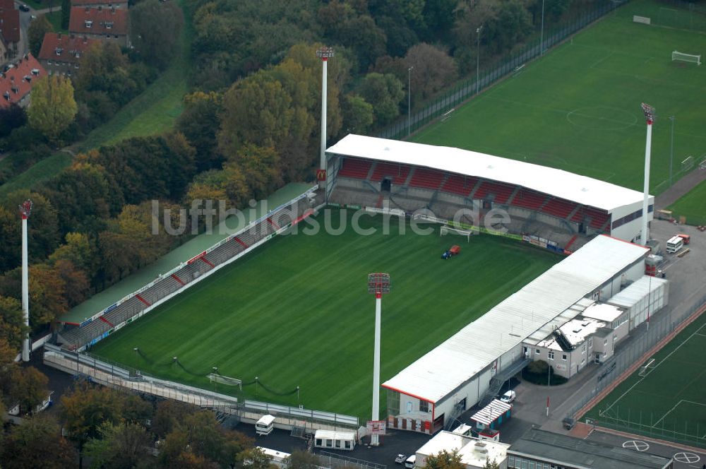 Ahlen aus der Vogelperspektive: Das Wersestadion in Ahlen