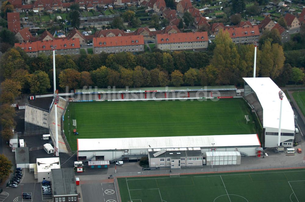 Luftaufnahme Ahlen - Das Wersestadion in Ahlen