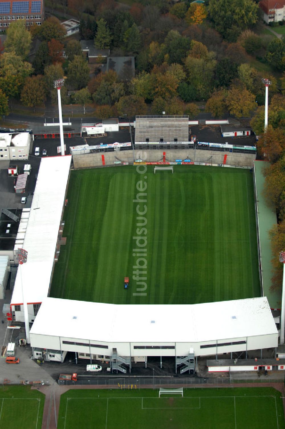 Ahlen aus der Vogelperspektive: Das Wersestadion in Ahlen