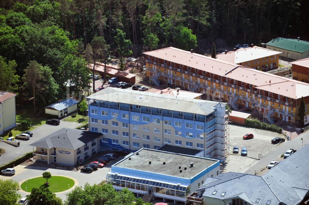 Luftbild Zempin - Das Wikinger Hotel und der Ferienwohnungskomplex Ostseepark in Zempin