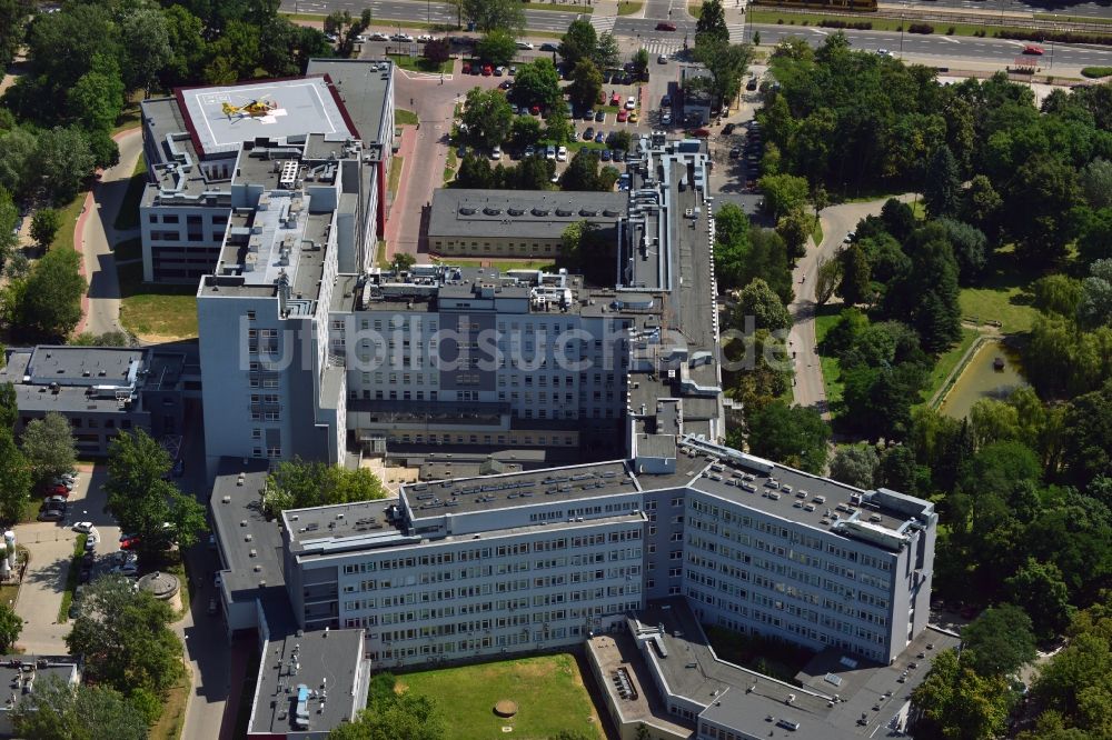 Luftbild Warschau - Das Zentrale Klinische Krankenhaus des Innenministeriums in Warschau in Polen