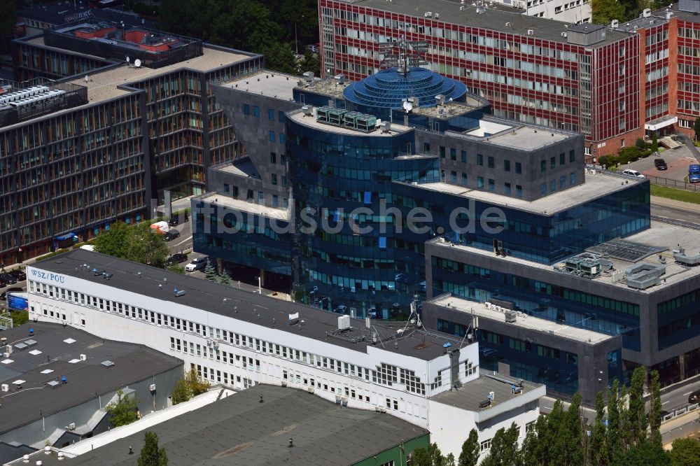 Warschau von oben - Das Zepter Business Centre im Bezirk Mokotow in Warschau in Polen