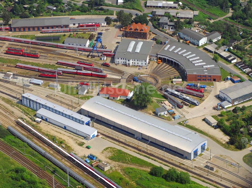 Luftaufnahme Rostock - DB Fahrzeuginstandhaltung Rostock