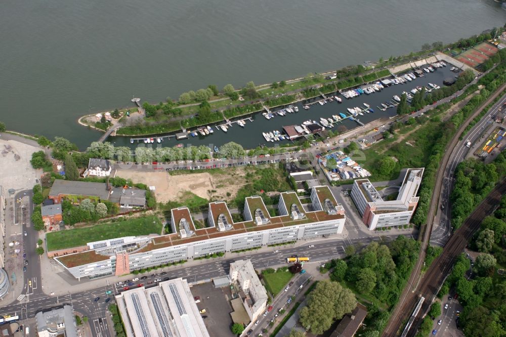 Mainz von oben - DB Schenker GmbH in Mainz im Bundesland Rheinland-Pfalz