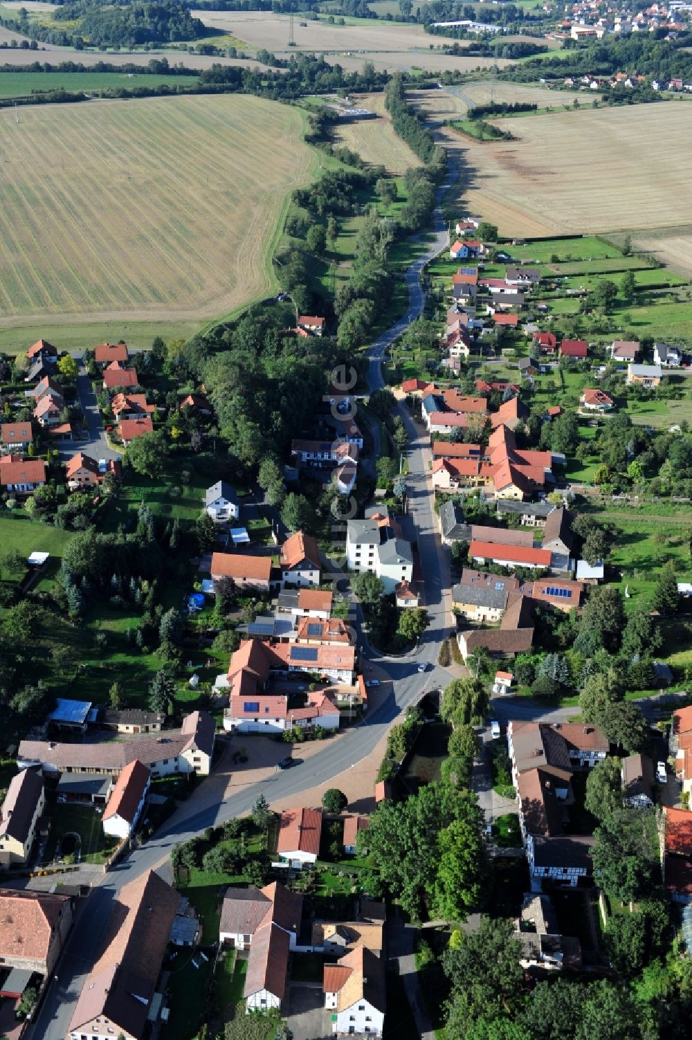 Döbritz von oben - Döbritz im Bundesland Thüringen