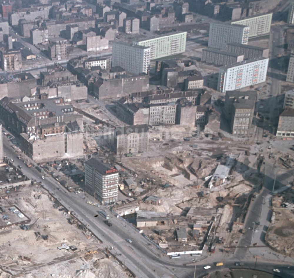 Luftaufnahme Berlin Mitte - DDR - Georgenkirchplatz Berlin 1967