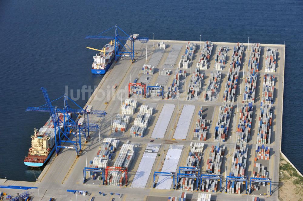 Danzig / Gdansk von oben - Deepwater Container Terminal in Danzig, Polen