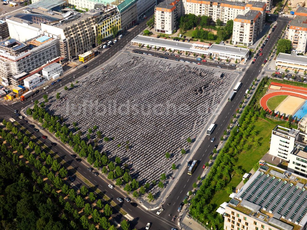 Berlin von oben - Denkmal für die ermordeten Juden Europas in Berlin