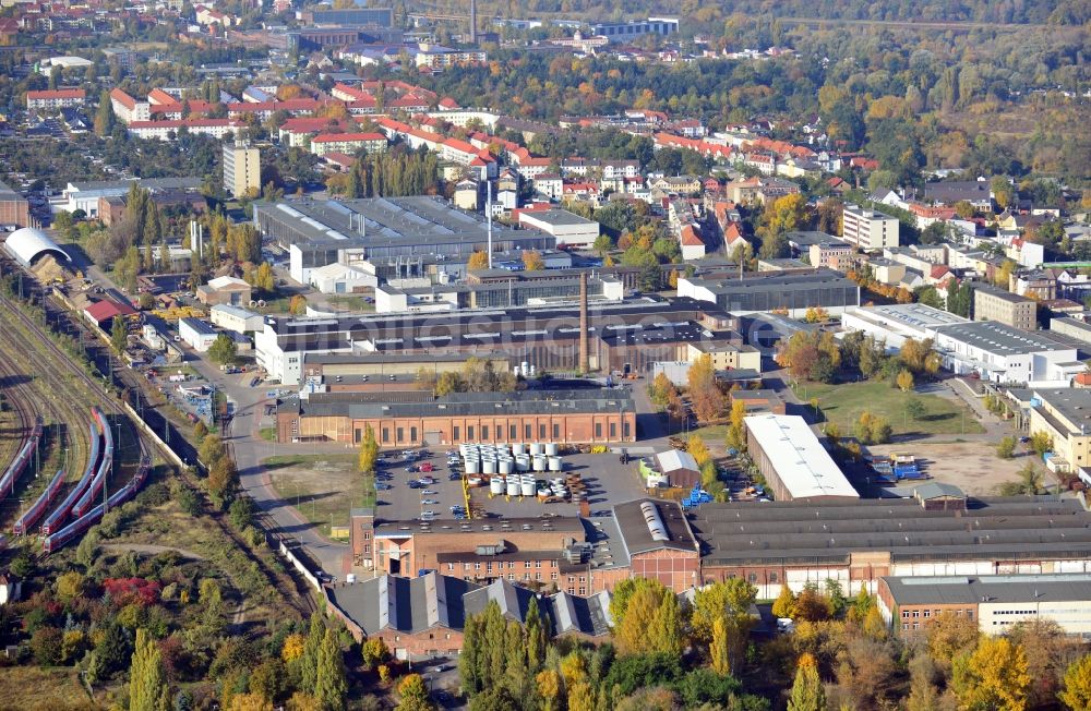 Luftbild Magdeburg - Denkmalgeschützte Kümpelpresse in Magdeburg im Bundesland Sachsen-Anhalt