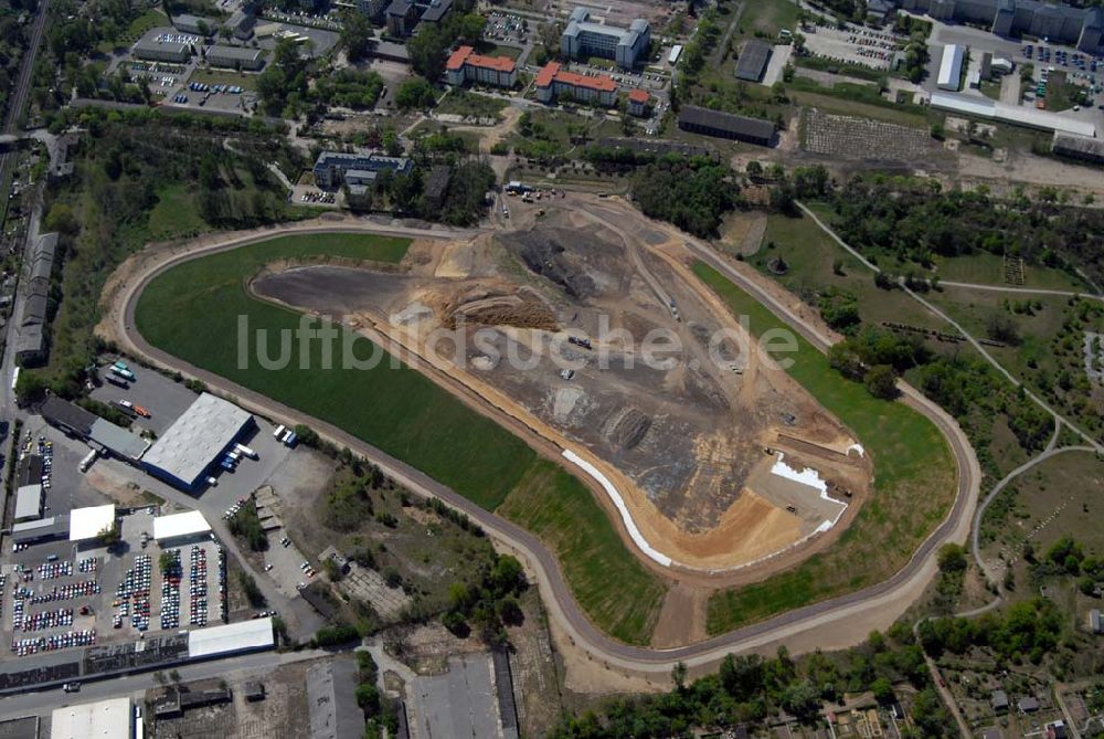 Luftbild Dresden - Deponieanlagen der Stadtbetriebe Dresden an der Radeburger Straße