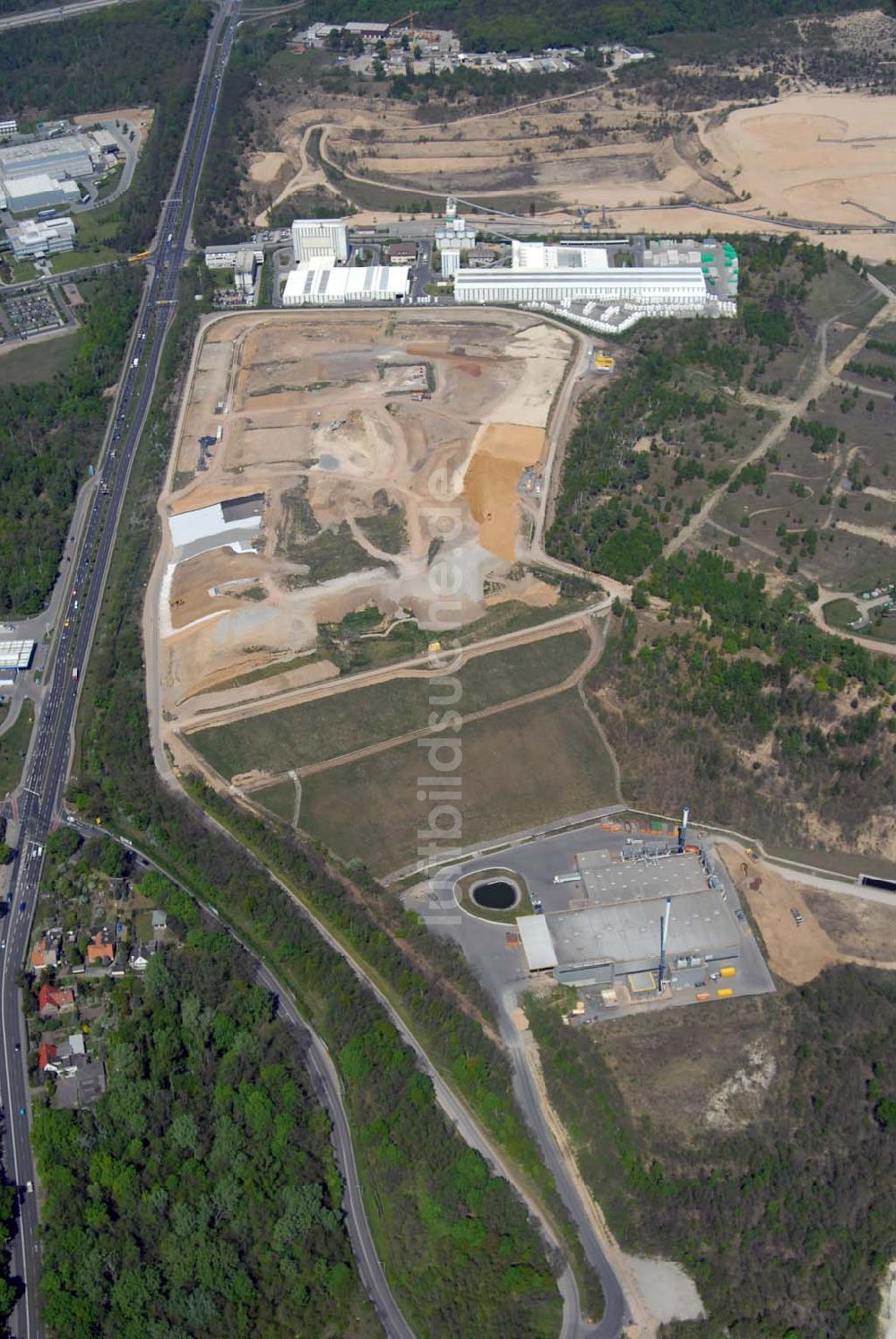 Luftbild Dresden - Deponieanlagen der Stadtbetriebe Dresden an der Radeburger Straße