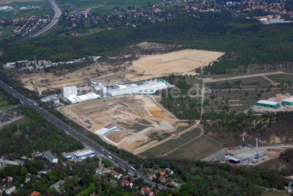 Luftbild Dresden - Deponieanlagen der Stadtbetriebe Dresden an der Radeburger Straße