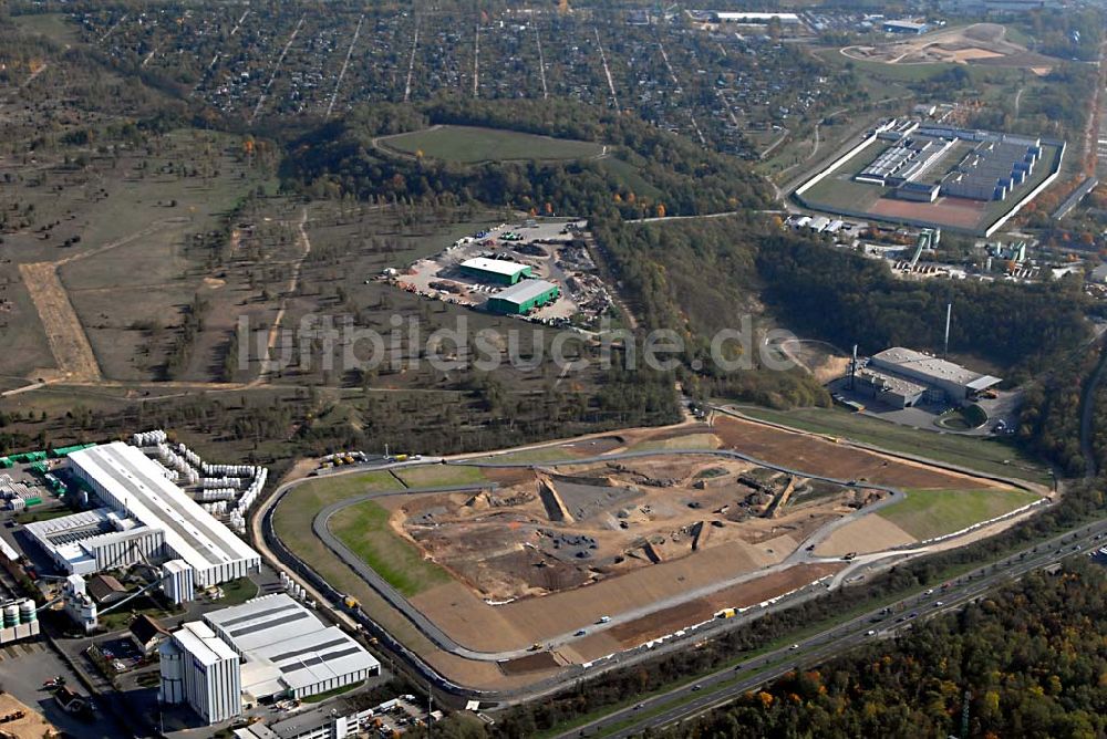 Luftbild Dresden - Deponieanlagen der Stadtbetriebe Dresden an der Radeburger Straße