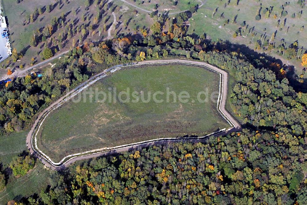 Luftaufnahme Dresden - Deponieanlagen der Stadtbetriebe Dresden an der Radeburger Straße