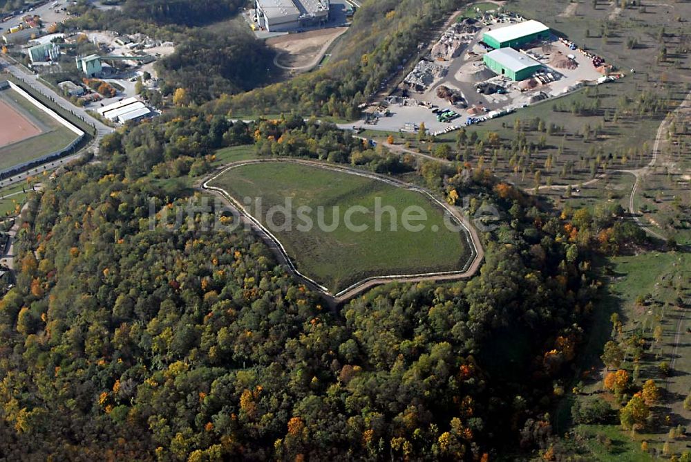 Luftbild Dresden - Deponieanlagen der Stadtbetriebe Dresden an der Radeburger Straße